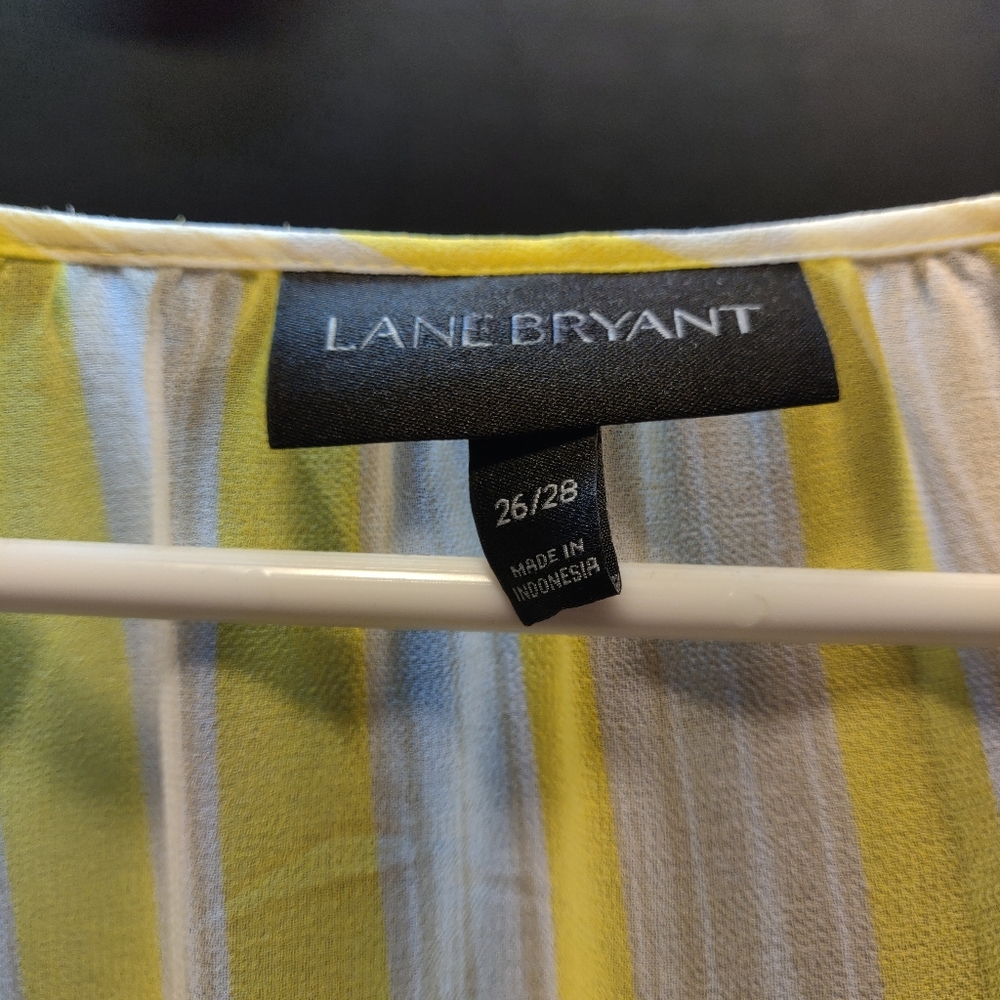 Yellow and white blouse